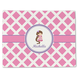 Diamond Print w/Princess Single-Sided Linen Placemat - Single w/ Name or Text