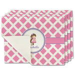 Diamond Print w/Princess Single-Sided Linen Placemat - Set of 4 w/ Name or Text