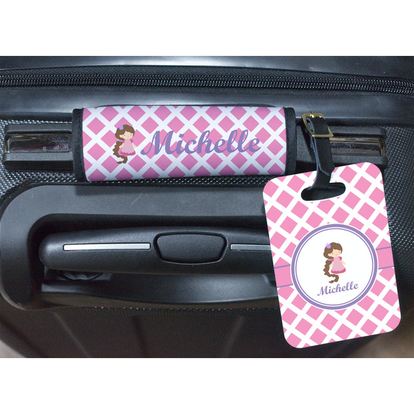 Diamond Print w/Princess Luggage Wrap & Tag