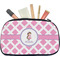 Diamond Print w/Princess Makeup / Cosmetic Bag - Medium (Personalized)