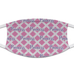 Diamond Print w/Princess Cloth Face Mask (T-Shirt Fabric) (Personalized)