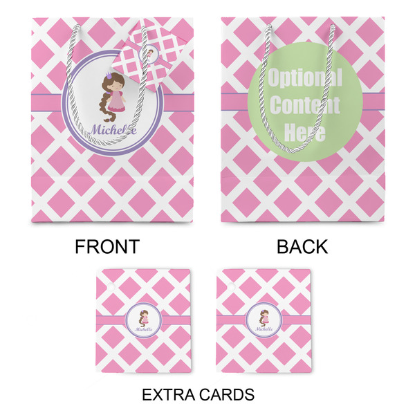 Diamond Print w/Princess Medium Gift Bag - Approval