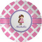 Diamond Print w/Princess Melamine Plate (Personalized)
