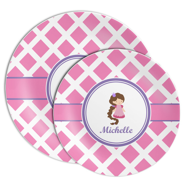 Diamond Print w/Princess Melamine Plates - PARENT/MAIN