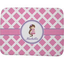Diamond Print w/Princess Memory Foam Bath Mat - 48"x36" (Personalized)