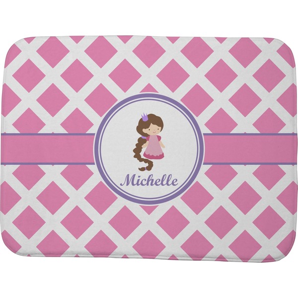 Diamond Print w/Princess Memory Foam Bath Mat 48 X 36