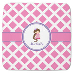 Diamond Print w/Princess Memory Foam Bath Mat - 48"x48" (Personalized)
