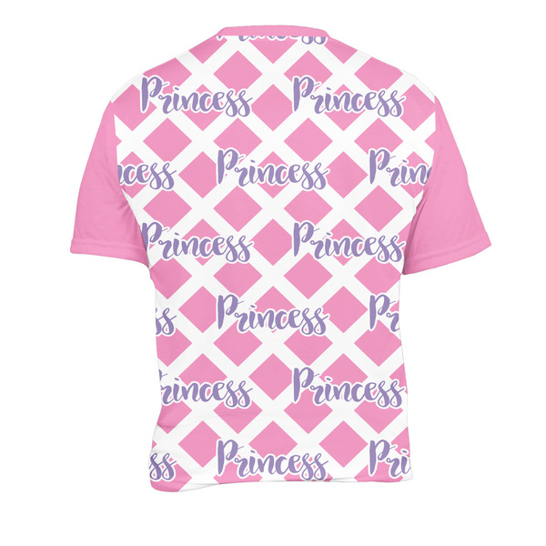 Diamond Print w/Princess Men's Crew Neck T Shirt Medium - Back