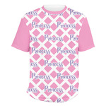 Diamond Print w/Princess Men's Crew T-Shirt - Large (Personalized)