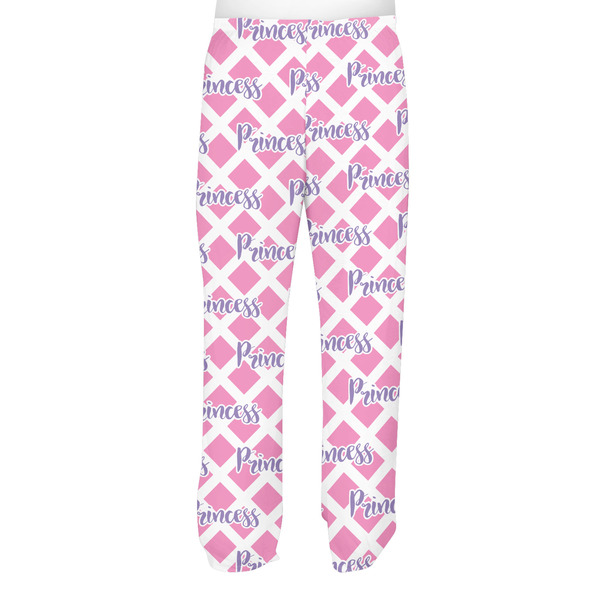 Diamond Print w/Princess Men's Pjs Back - on model