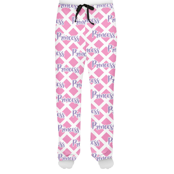 Diamond Print w/Princess Men's Pjs Front - on model