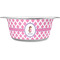 Diamond Print w/Princess Stainless Steel Dog Bowl - Large (Personalized)