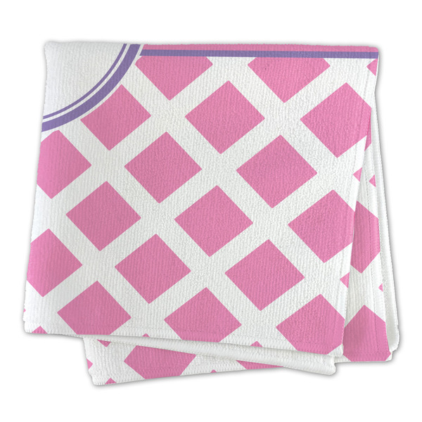 Diamond Print w/Princess Microfiber Dish Rag - FOLDED (square)