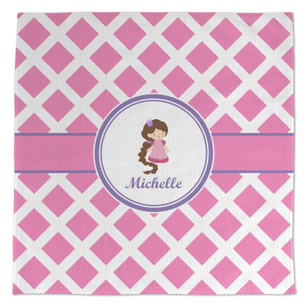 Custom Diamond Print w/Princess Microfiber Dish Towel (Personalized)