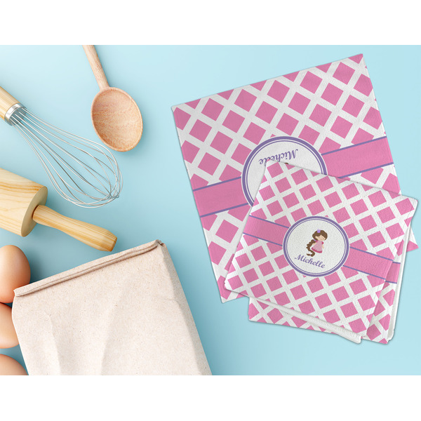 Diamond Print w/Princess Microfiber Dish Rag - LIFESTYLE