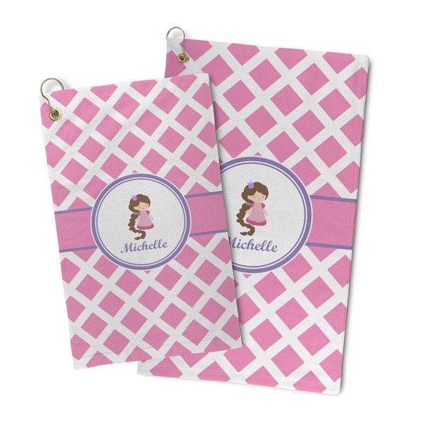 Diamond Print w/Princess Microfiber Golf Towel - PARENT/MAIN