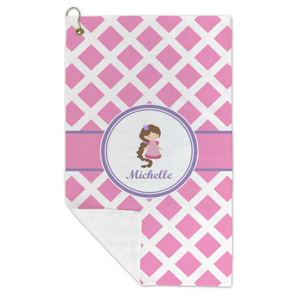 Diamond Print w/Princess Microfiber Golf Towels - FOLD