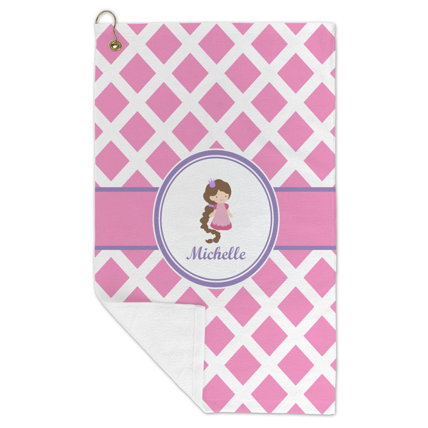 Diamond Print w/Princess Microfiber Golf Towels - FOLD