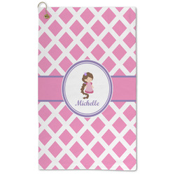 Diamond Print w/Princess Microfiber Golf Towel (Personalized)
