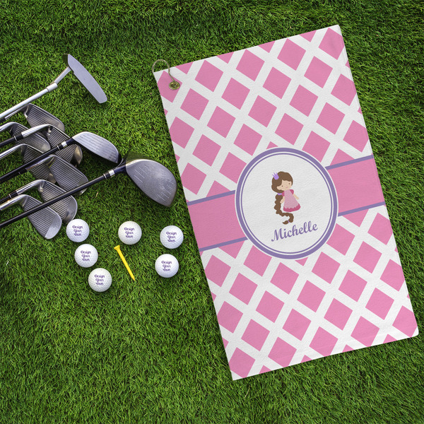 Diamond Print w/Princess Microfiber Golf Towels - LIFESTYLE