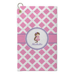 Diamond Print w/Princess Microfiber Golf Towel - Small (Personalized)