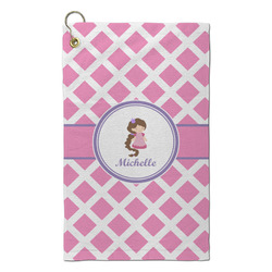 Diamond Print w/Princess Microfiber Golf Towel - Small (Personalized)