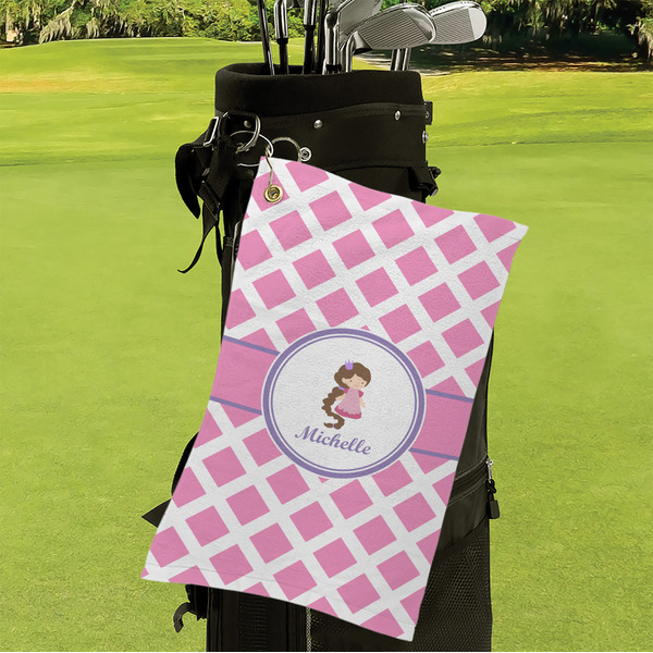 Diamond Print w/Princess Microfiber Golf Towels - Small - LIFESTYLE