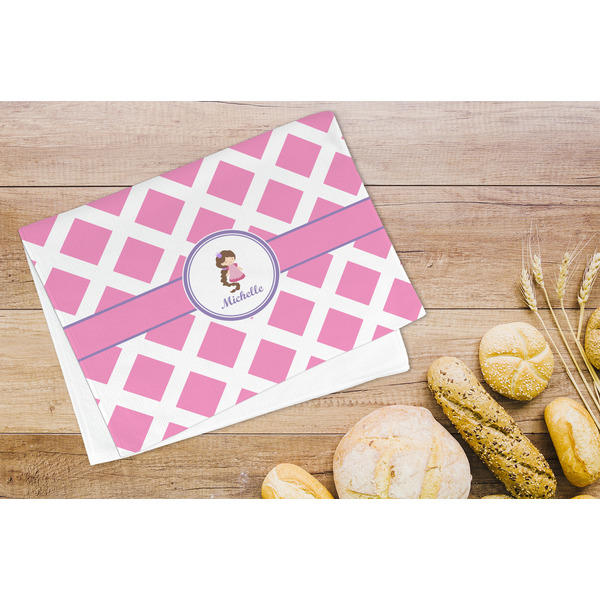 Diamond Print w/Princess Microfiber Kitchen Towel - LIFESTYLE