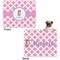 Diamond Print w/Princess Microfleece Dog Blanket - Large- Front & Back