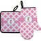 Diamond Print w/Princess Oven Mitt & Pot Holder Set w/ Name or Text
