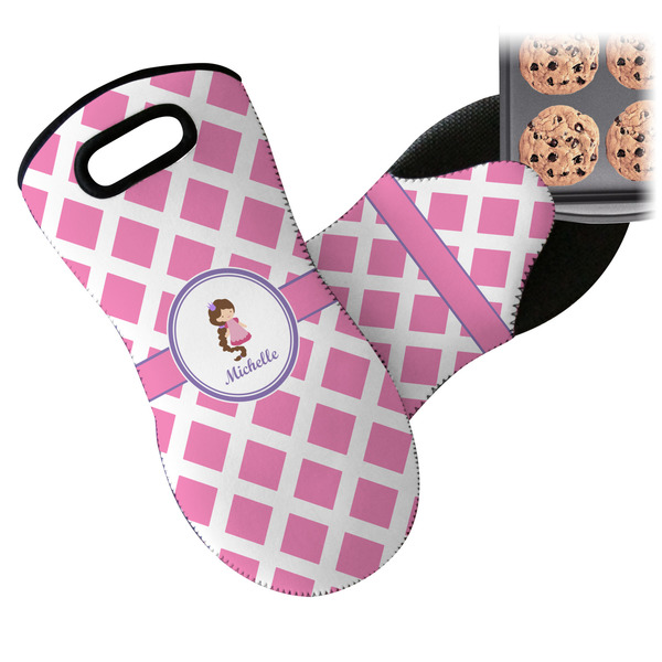 Diamond Print w/Princess Neoprene Oven Mitt