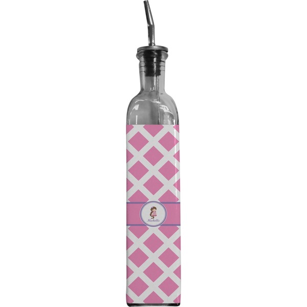 Custom Diamond Print w/Princess Oil Dispenser Bottle (Personalized)