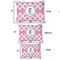 Diamond Print w/Princess Outdoor Dog Beds - SIZE CHART