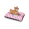 Diamond Print w/Princess Outdoor Dog Beds - Small - IN CONTEXT