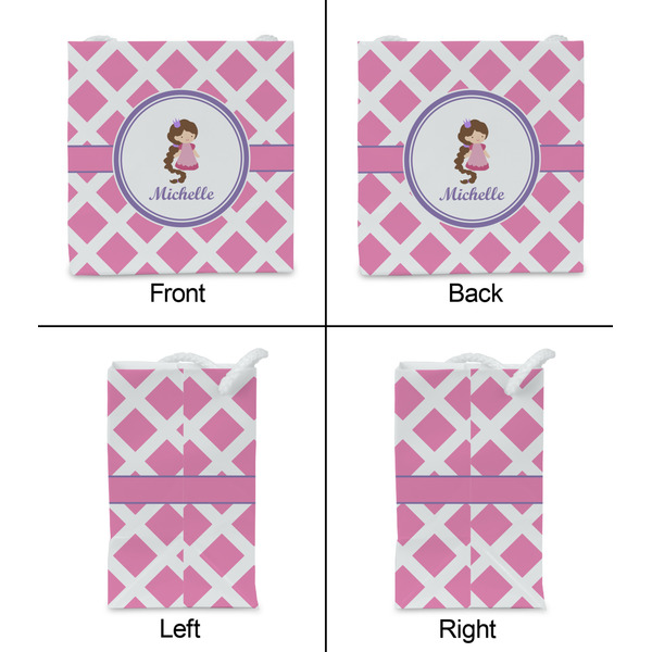 Diamond Print w/Princess Party Favor Gift Bag - Gloss - Approval