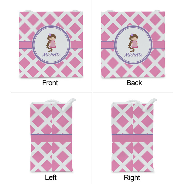 Diamond Print w/Princess Party Favor Gift Bag - Matte - Approval