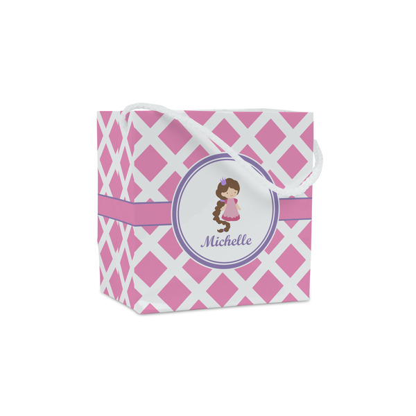 Custom Diamond Print w/Princess Party Favor Gift Bags - Matte (Personalized)