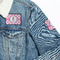 Diamond Print w/Princess Patches Lifestyle Jean Jacket Detail