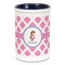 Diamond Print w/Princess Ceramic Pencil Holders - Blue