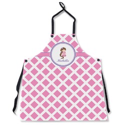 Diamond Print w/Princess Apron Without Pockets w/ Name or Text