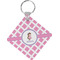 Diamond Print w/Princess Personalized Diamond Key Chain