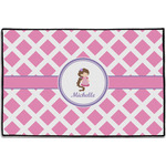 Diamond Print w/Princess Door Mat - 36"x24" (Personalized)