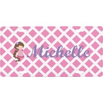 Diamond Print w/Princess Front License Plate (Personalized)