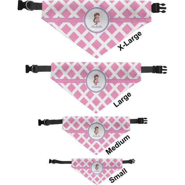 Diamond Print w/Princess Pet Bandana Sizes