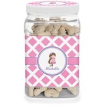 Diamond Print w/Princess Dog Treat Jar (Personalized)