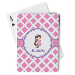 Diamond Print w/Princess Playing Cards (Personalized)