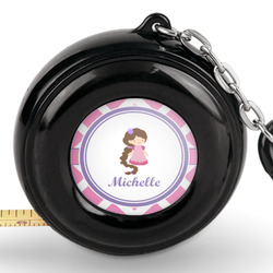 Diamond Print w/Princess Pocket Tape Measure - 6 Ft w/ Carabiner Clip (Personalized)