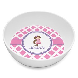 Diamond Print w/Princess Melamine Bowl - 8 oz (Personalized)