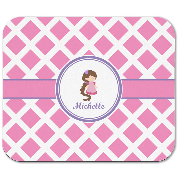 Diamond Print w/Princess Rectangular Mouse Pad - APPROVAL