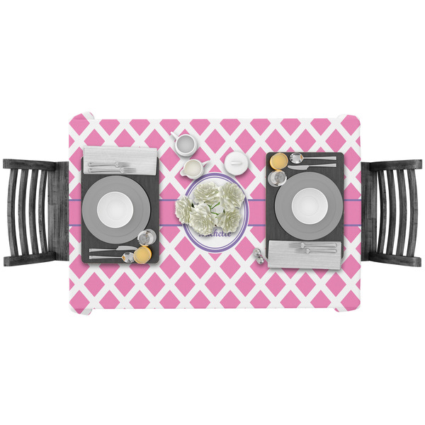 Diamond Print w/Princess Rectangular Tablecloths - LIFESTYLE